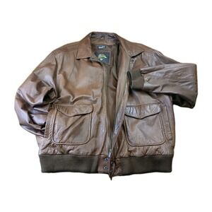 Vintage Adventure Bound Wilsons Thinsulate Lined Leather Flight Jacket Men XXLT